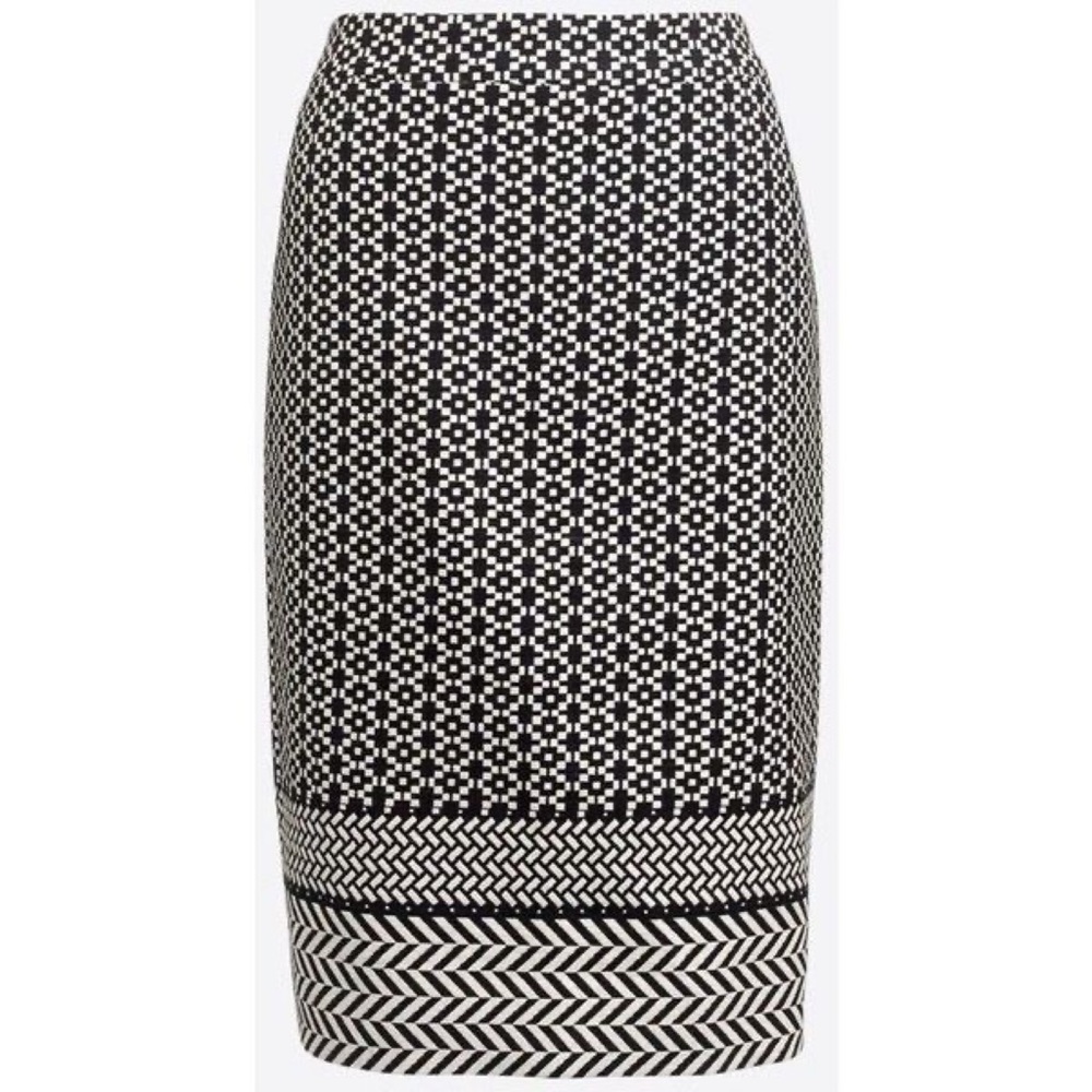 J.Crew Chevron Pencil Skirt - Size 2 EUC